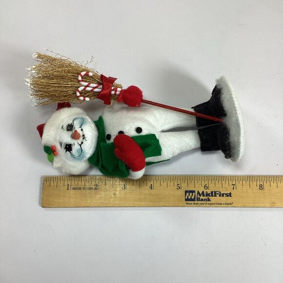 Annalee Christmas Snowman Broom 2010 75th - Picture 7 of 9